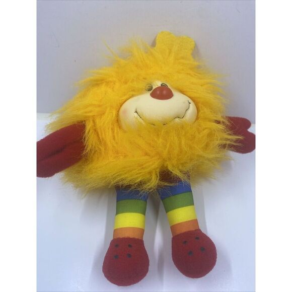 Vintage Rainbow Bright Yellow Sprite, 1983 Plush Doll, Hallmark, Taco Bell. - Picture 1 of 11